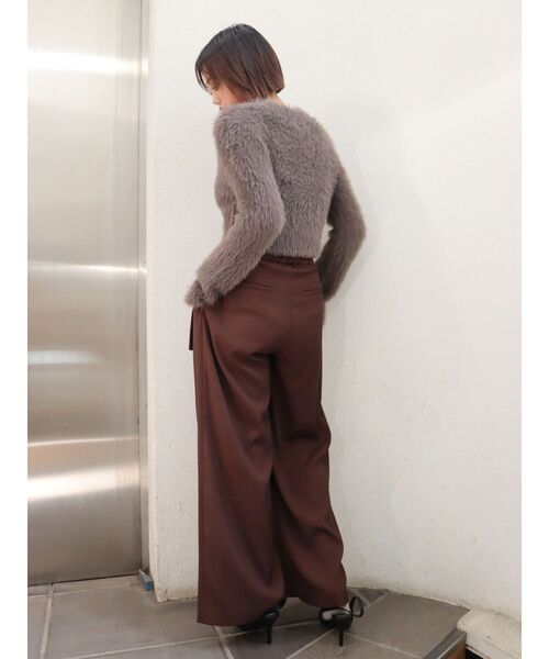 EVRIS（エヴリス）の「ハイウエストワイドパンツ（その他パンツ・レディース・ブラック/ブラウン・SMALL/MEDIUM）」の16枚目の写真