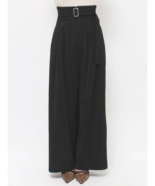 EVRIS（エヴリス）の「ハイウエストワイドパンツ（その他パンツ・レディース・ブラック/ブラウン・SMALL/MEDIUM）」の17枚目の写真