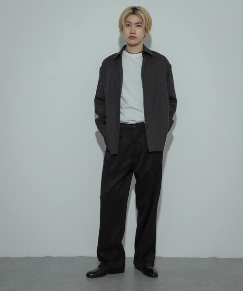 SENSE OF PLACE by URBAN RESEARCH（センスオブプレイスバイアーバンリサーチ）の「ヘリンボーンレギュラーカラーシャツ（シャツ/ブラウス・メンズ・オレンジ/チャコールグレー/ブラウン・MEDIUM/LARGE）」の17枚目の写真