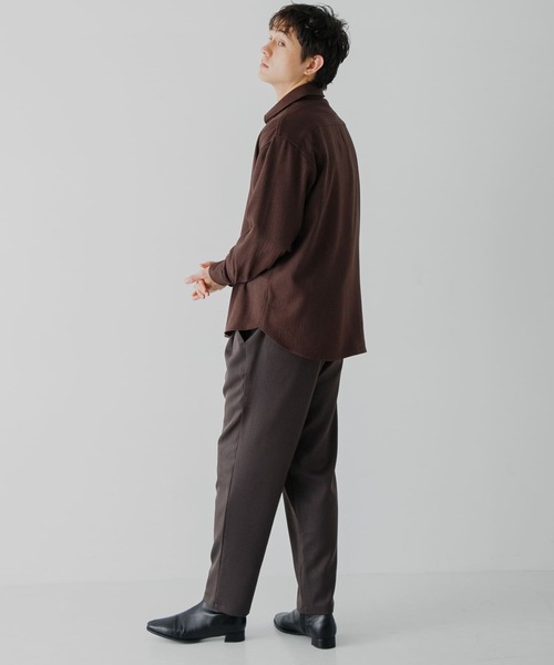 SENSE OF PLACE by URBAN RESEARCH（センスオブプレイスバイアーバンリサーチ）の「ヘリンボーンレギュラーカラーシャツ（シャツ/ブラウス・メンズ・オレンジ/チャコールグレー/ブラウン・MEDIUM/LARGE）」の21枚目の写真