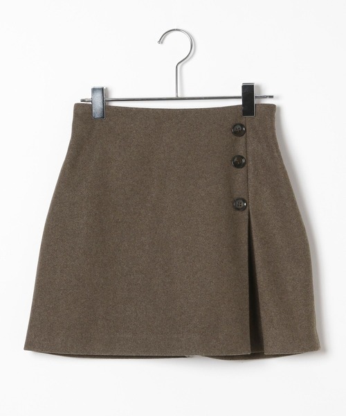 Heather（ヘザー）の「スリットデザインミニスカート　210259（スカート・レディース・チャコールグレー/ベージュ/ブラウン/ブラウン系・S/M）」の3枚目の写真