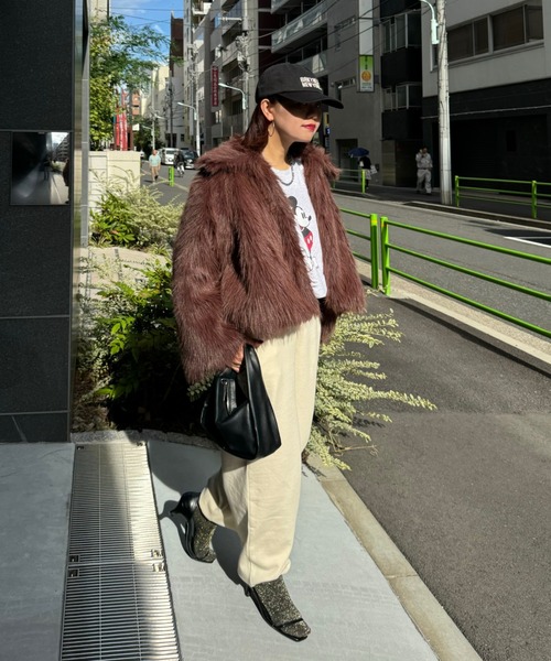 archives(アルシーヴ)の「【Ltd.】Fur Jacket(その他アウター・レディース・ブラウン/ベージュ・MEDIUM)」の9枚目の写真