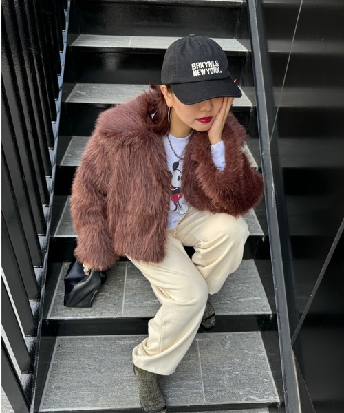 archives(アルシーヴ)の「【Ltd.】Fur Jacket(その他アウター・レディース・ブラウン/ベージュ・MEDIUM)」の7枚目の写真