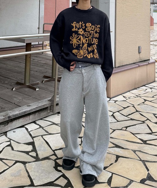 sedacle（セダクル）の「アソートデザインジャガードニット（ニット/セーター・メンズ・ピンク/カーキ/ブラック/アイボリー/ブラウン/チャコールグレー/ライトピンク/ネイビー/ホワイト系その他・MEDIUM/SMALL/LARGE）」の18枚目の写真