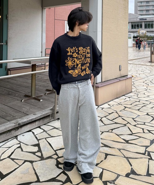 sedacle（セダクル）の「アソートデザインジャガードニット（ニット/セーター・メンズ・ピンク/カーキ/ブラック/アイボリー/ブラウン/チャコールグレー/ライトピンク/ネイビー/ホワイト系その他・MEDIUM/SMALL/LARGE）」の20枚目の写真