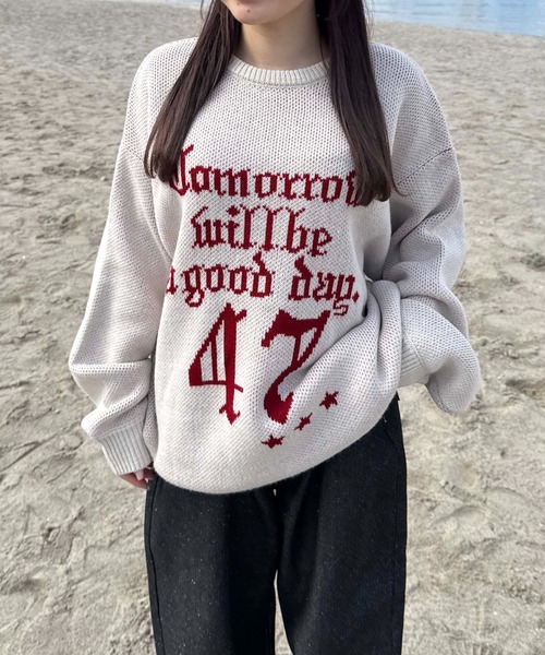 セール】アソートデザインジャガードニット（ニット/セーター
