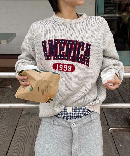 【超人気◎】St ANDREWS　ニット　ジャガード　総柄　刺繍　新品タグ付き◎ 16Gボニースコットランドジャガードニットカーディガン (WOMENS) | St