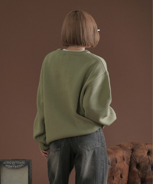 sedacle（セダクル）の「アソートデザインジャガードニット（ニット/セーター・メンズ・ピンク/カーキ/ブラック/アイボリー/ブラウン/チャコールグレー/ライトピンク/ネイビー/ホワイト系その他・MEDIUM/SMALL/LARGE）」の12枚目の写真