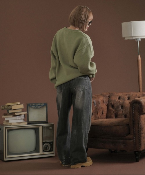 sedacle（セダクル）の「アソートデザインジャガードニット（ニット/セーター・メンズ・ピンク/カーキ/ブラック/アイボリー/ブラウン/チャコールグレー/ライトピンク/ネイビー/ホワイト系その他・MEDIUM/SMALL/LARGE）」の15枚目の写真