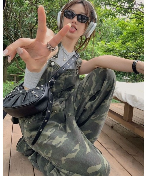 セール】迷彩柄オーバーオール（その他パンツ）｜FUNdaysion（ファンデ