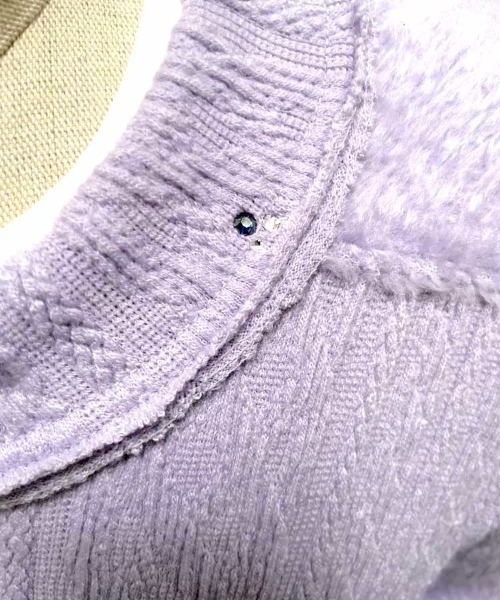 FranCisT_MOR.K.S.（フランシストモークス）の「FranCisT_MOR.K.S./フランシスト モークス/HYBRID SHAGGY PULL OVER（ニット/セーター・メンズ・サックスブルー/ライラック・2/3/4/5）」の10枚目の写真