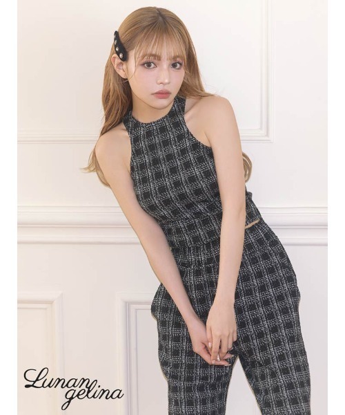 Lunangelina（ルナアンヘリナ）の「tweed pants（その他パンツ・レディース・ブラック・フリー）」の2枚目の写真