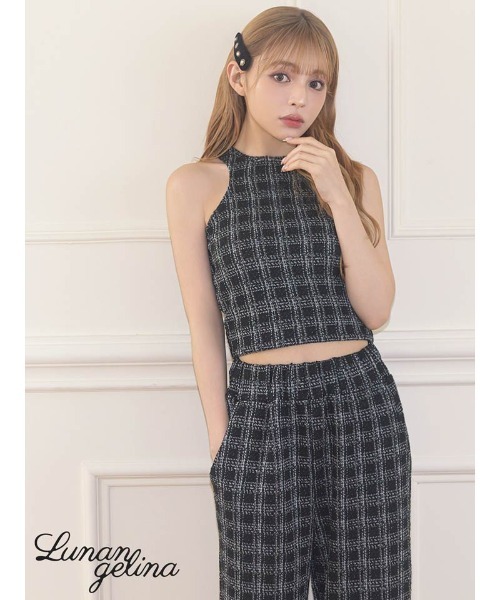 Lunangelina（ルナアンヘリナ）の「tweed pants（その他パンツ・レディース・ブラック・フリー）」の4枚目の写真