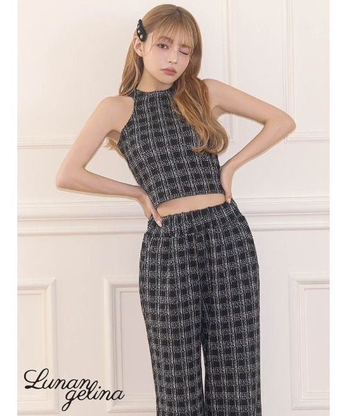 Lunangelina（ルナアンヘリナ）の「tweed pants（その他パンツ・レディース・ブラック・フリー）」の6枚目の写真