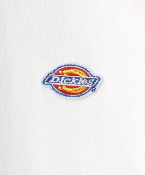 Dickies(ディッキーズ)の「Dickies/ディッキーズ オーバーサイズ ミニロゴワッペン ワンポイント刺繍 ロングスリーブTシャツ/ロンT/無地T/レディース メンズ(Tシャツ/カットソー・メンズ・ホワイト/ネイビー/ダークグリーン/ブラック・M/L/XL)」の11枚目の写真