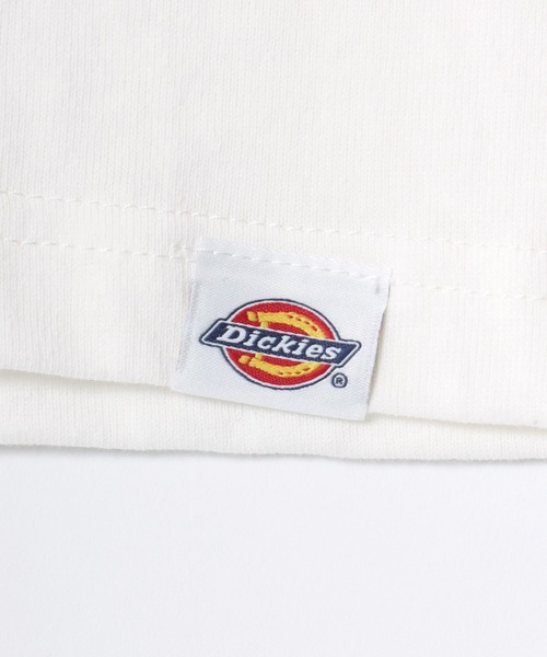 Dickies(ディッキーズ)の「Dickies/ディッキーズ オーバーサイズ ミニロゴワッペン ワンポイント刺繍 ロングスリーブTシャツ/ロンT/無地T/レディース メンズ(Tシャツ/カットソー・メンズ・ホワイト/ネイビー/ダークグリーン/ブラック・M/L/XL)」の8枚目の写真