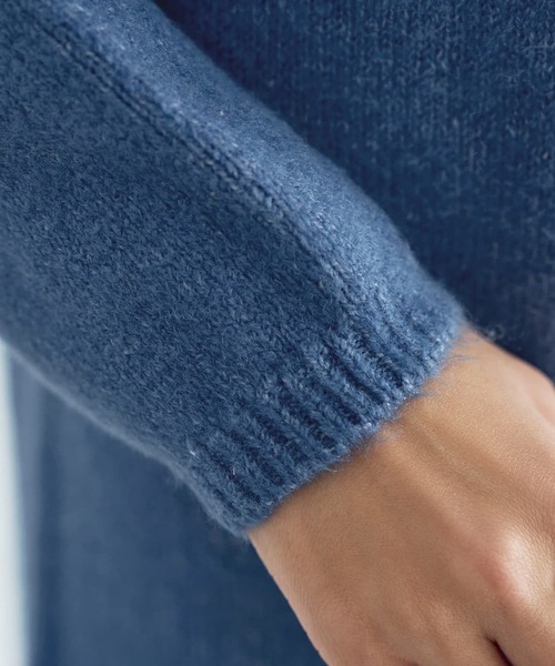 STYLE DELI（スタイルデリ）の「ヤク風クルーネックワンピースB（ワンピース・レディース・ブルー/グレー/ブラック/ベージュ・SMALL/MEDIUM）」の8枚目の写真