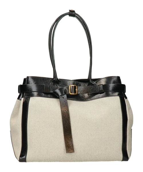 クリスチャンヴィラ（CHRISTIAN VILLA）/CHRISTIAN VILLA◆レザーハンドルキャンバストート セール】【CHRISTIAN VILLA】レザーハンドルキャンバストート(Q56339