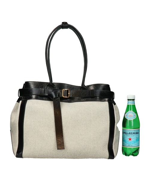 CHRISTIAN VILLA（クリスチャンヴィラ）の「【CHRISTIAN VILLA】レザーハンドルキャンバストート(Q56339)（トートバッグ・レディース・ブラック系その他・ALL）」の11枚目の写真