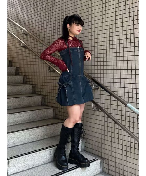 EXCENTRIQUE　魔女のパニエスカート EXCENTRIQUE エクサントリーク パニエ付コルセットスカート MLサイズ