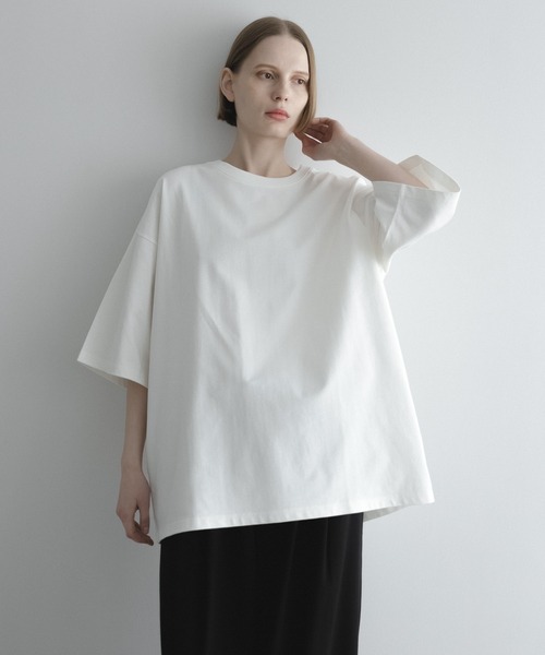 remer（リメール）の「loose basic over Tee / ルーズベーシックオーバーT（Tシャツ/カットソー・メンズ・グレー/ダークグリーン/ターコイズブルー/ブラック/マスタード/ホワイト/レッド/グレー系その他/ブラック系その他・X-SMALL/SMALL/MEDIUM/LARGE）」の13枚目の写真