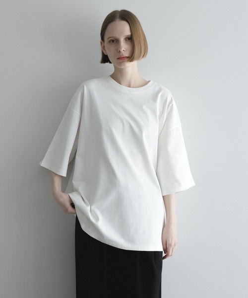 remer（リメール）の「loose basic over Tee / ルーズベーシックオーバーT（Tシャツ/カットソー・メンズ・グレー/ダークグリーン/ターコイズブルー/ブラック/マスタード/ホワイト/レッド/グレー系その他/ブラック系その他・X-SMALL/SMALL/MEDIUM/LARGE）」の14枚目の写真