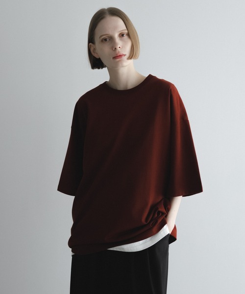 remer（リメール）の「loose basic over Tee / ルーズベーシックオーバーT（Tシャツ/カットソー・メンズ・グレー/ダークグリーン/ターコイズブルー/ブラック/マスタード/ホワイト/レッド/グレー系その他/ブラック系その他・X-SMALL/SMALL/MEDIUM/LARGE）」の17枚目の写真