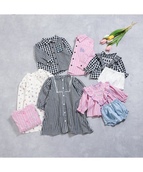 apres les cours（アプレレクール）の「【リンク/ジュニア対応】ヒロインワンピース（ワンピース・キッズ・その他3/ストライプ/チェック・90/100/110/120/80/130/140）」の21枚目の写真