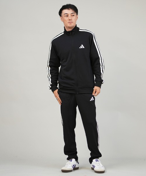 新品未使用品 黒 アディダスオリジナルス セットアップ 3本ライン 定番 adidas（アディダス） スポーツウェア クロスウェア 上下セット メンズ