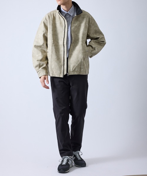 シンセティックレザーハイネックZIPブルゾン（ブルゾン）｜LE