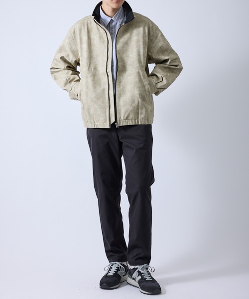 シンセティックレザーハイネックZIPブルゾン（ブルゾン）｜LE