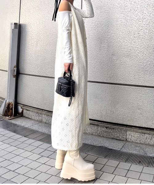 R&E】トリプルソール厚底ストレッチショートブーツ（ブーツ）｜R&E