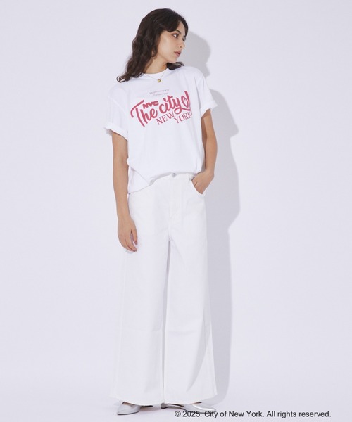 GOOD ROCK SPEED(グッドロックスピード)の「【GOOD ROCK SPEED/グッドロックスピード】NYC ロゴTEE / プリントTシャツ【WEB限定】(Tシャツ/カットソー・レディース・グリーン/ホワイト/グレー・フリー)」の5枚目の写真
