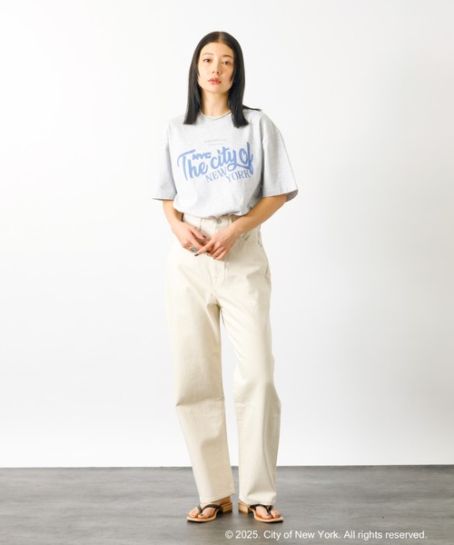 GOOD ROCK SPEED(グッドロックスピード)の「【GOOD ROCK SPEED/グッドロックスピード】NYC ロゴTEE / プリントTシャツ【WEB限定】(Tシャツ/カットソー・レディース・グリーン/ホワイト/グレー・フリー)」の9枚目の写真