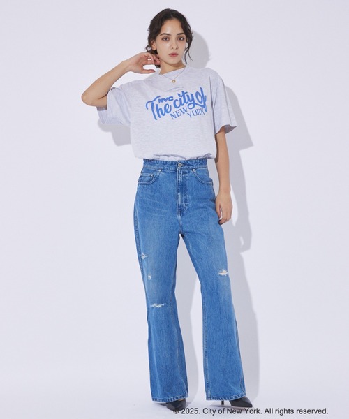 WEB限定 GOOD ROCK SPEED別注NYC ハーフZIP GOOD ROCK SPEED/グッドロックスピード】NYC ロゴTEE / プリント
