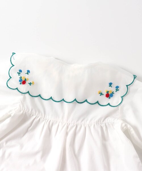 apres les cours（アプレレクール）の「【ジュニア対応】お花刺繍衿ワンピース（ワンピース・キッズ・アイボリー/ブラック・110/100/90/140/130/80/120）」の22枚目の写真