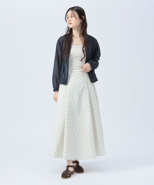 BEAMS HEART（ビームスハート）の「プロバンス タック スカート（スカート・レディース・カーキ/オフホワイト/ネイビー・FREE）」の20枚目の写真