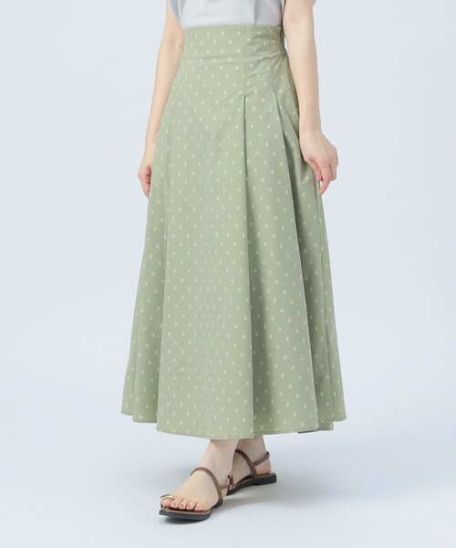 BEAMS HEART（ビームスハート）の「プロバンス タック スカート（スカート・レディース・カーキ/オフホワイト/ネイビー・FREE）」の5枚目の写真