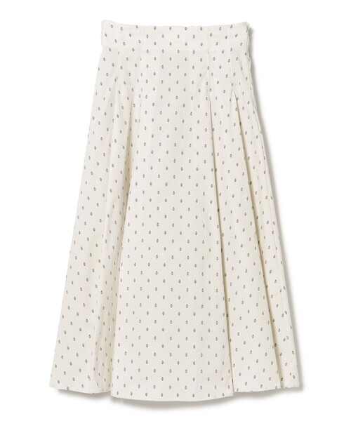 BEAMS HEART（ビームスハート）の「プロバンス タック スカート（スカート・レディース・カーキ/オフホワイト/ネイビー・FREE）」の6枚目の写真