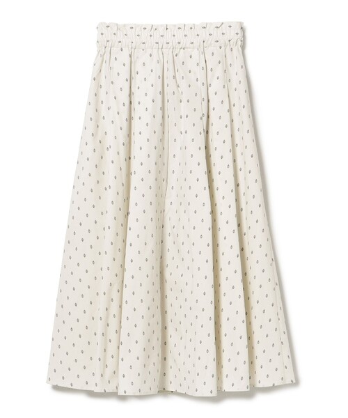 BEAMS HEART（ビームスハート）の「プロバンス タック スカート（スカート・レディース・カーキ/オフホワイト/ネイビー・FREE）」の8枚目の写真