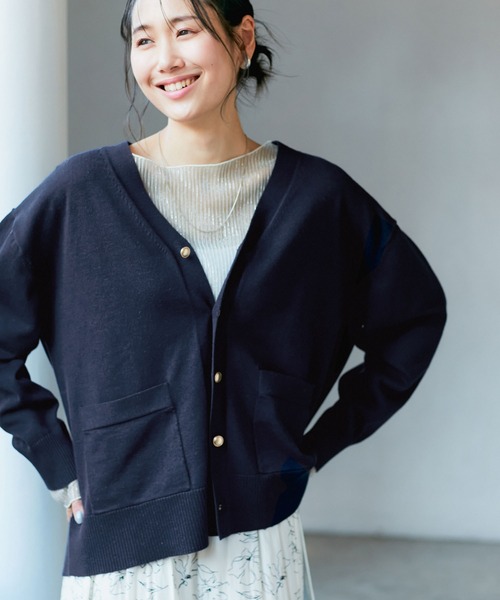 ETRO サイズ46 シルク混ニットカーディガン