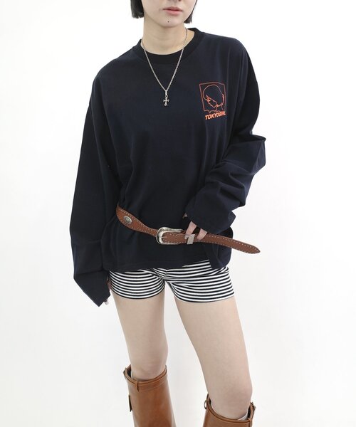 TOKYOGIRL（トーキョーガール）の「【WEB限定】TOKYOGIRL/東京ガールロゴロンT (UNISEX/ユニセックス)（Tシャツ/カットソー・レディース・ブラック/ネイビー/ホワイト・MEDIUM/LARGE）」の14枚目の写真