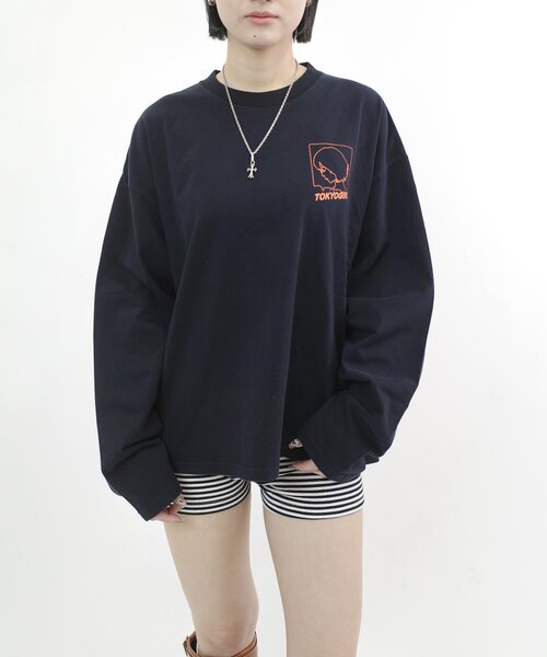TOKYOGIRL（トーキョーガール）の「【WEB限定】TOKYOGIRL/東京ガールロゴロンT (UNISEX/ユニセックス)（Tシャツ/カットソー・レディース・ブラック/ネイビー/ホワイト・MEDIUM/LARGE）」の15枚目の写真