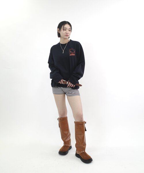 TOKYOGIRL（トーキョーガール）の「【WEB限定】TOKYOGIRL/東京ガールロゴロンT (UNISEX/ユニセックス)（Tシャツ/カットソー・レディース・ブラック/ネイビー/ホワイト・MEDIUM/LARGE）」の18枚目の写真