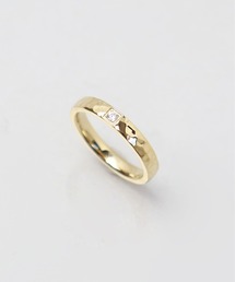 ieLS（イエルズ）の「金属アレルギー対応「ieLS」ステンレス　テクスチャーCZリング（リング）」