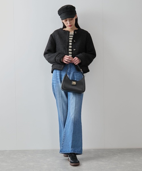 VIS(ビス)の「ツイルマリンキャスケット(キャスケット・レディース・ブラック・FREE)」の2枚目の写真