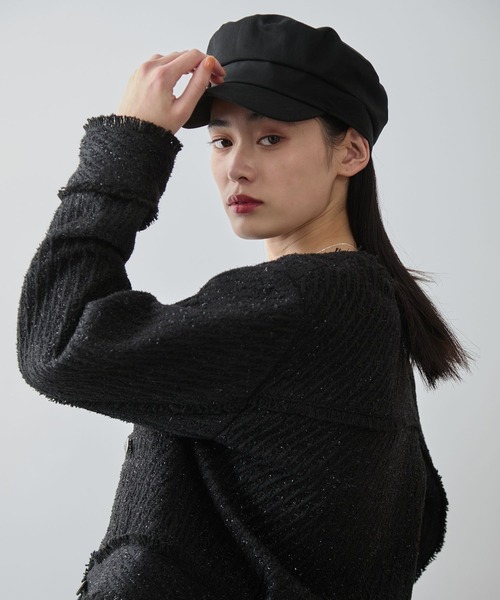 VIS(ビス)の「ツイルマリンキャスケット(キャスケット・レディース・ブラック・FREE)」の3枚目の写真