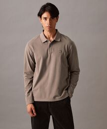 エンブロイダリー バッジロゴ ロングスリーブ ポロシャツ