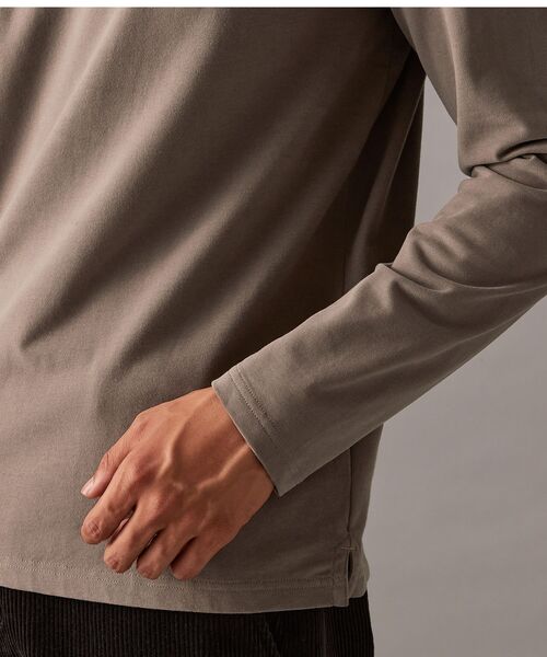 Calvin Klein（カルバン・クライン）の「エンブロイダリー バッジロゴ ロングスリーブ ポロシャツ（ポロシャツ・メンズ・ネイビー/ブラック/アッシュブラウン・M/XL/L/S）」の14枚目の写真