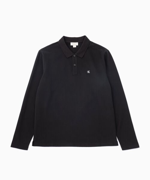 Calvin Klein（カルバン・クライン）の「エンブロイダリー バッジロゴ ロングスリーブ ポロシャツ（ポロシャツ・メンズ・ネイビー/ブラック/アッシュブラウン・M/XL/L/S）」の15枚目の写真
